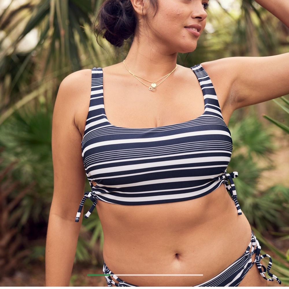 NWOT Aerie striped high waisted bikini